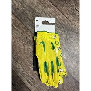 Nike Oregon Ducks PE Team Issued Vapor Jet 7.0 Football Gloves All Over Size XL